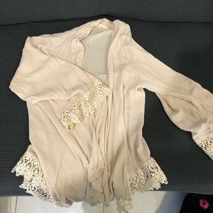White cream cardigan size small or m